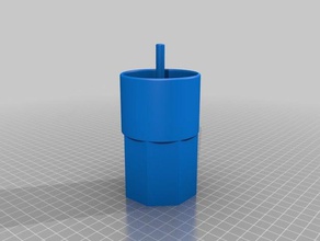 funky cup straw other 3d print model - Mito3D