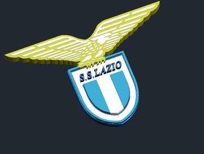 lazio roma logosu işaretler logoları csd serie 3d print model - Mito3D