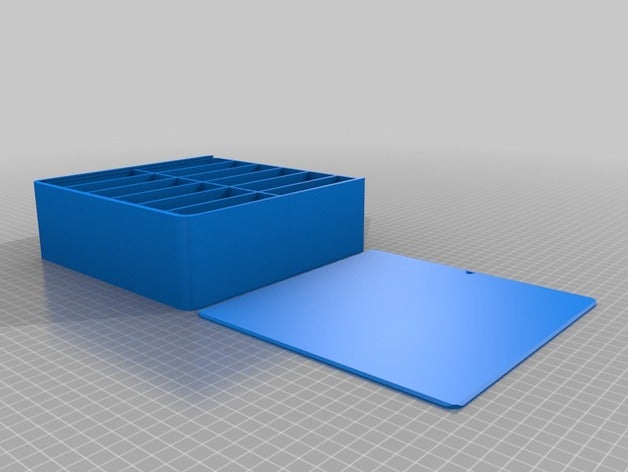 personnalisé boîte ronde de la partition les conteneurs 3D print model - Mito3D