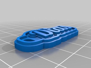 dias Anahtarlık özelleştirilmiş 3d print model - Mito3D