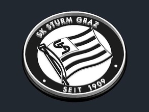 sk sturm graz logo i segni loghi l'austria csd 3d print model - Mito3D