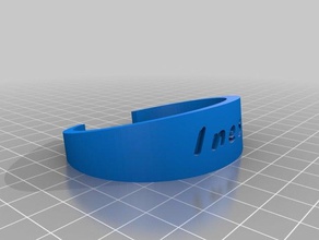 braccialetto ines les bracelets personnalisé 3d print model - Mito3D