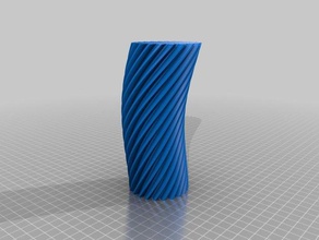 high resolutions twisty gear vase sculptures 3d print model - Mito3D