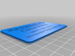 ma carte de visite bureau personnalisé 3d print model - Mito3D