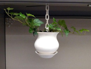 magnetic hanging office planter 3d print model - Mito3D