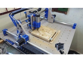 root 3 cnc multitool router 3d printed parts diy 3dprintable machine mill milling sheet 3d print model - Mito3D