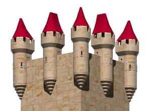 elçi göndermek castillos garitas 2x2 sanat 3d print model - Mito3D