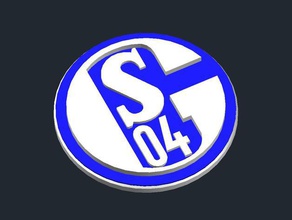 fc schalke 04 logo signs logos bundesliga csd gelsenkirchen 3d print model - Mito3D