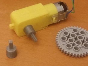 tt motor smart car lego axel adapter please send feedbacks likes photos robotics arduino box robot gearbox geared compatible technic raspberry pi roboticschallenge smartcar tgp tgp01d-a130 tgp01s-a130 tgp02d-a130 tgp02s-a130 ttmotor wheeled vehicle yellow 3d print model - Mito3D