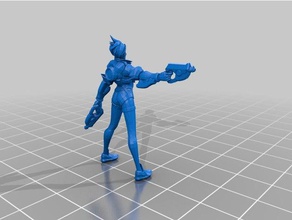 heroes storm tracer people blizzard character overwatch video game 3d print model - Mito3D