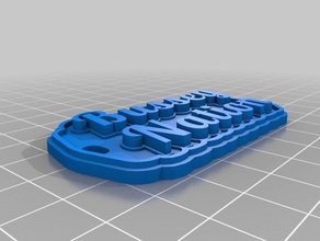 andy bussey nación llavero llaveros personalizado 3d print model - Mito3D