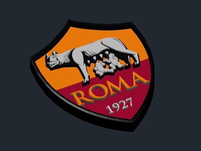 roma logo signs logos csd serie 3d print model - Mito3D