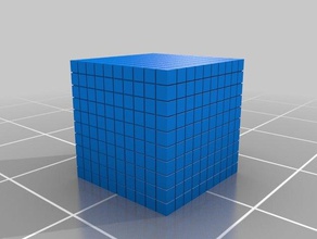 mi personalizados cuisenare conjunto generador margen de matemáticas manipulativos 10x10x10 3d print model - Mito3D
