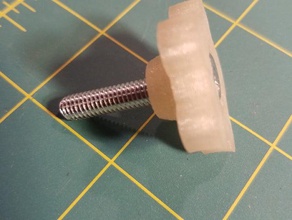 customizable thumbscrew parts bolt customizer hex 3d print model - Mito3D