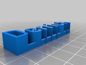 my cusderricktomized 3d name plate sculptures customized 3d print model - Mito3D