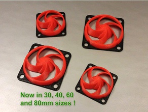30mm fan grill 3d printer accessories shroud 30x30 30x30mm 40mm 40x40 40x40mm guard grille 3d print model - Mito3D