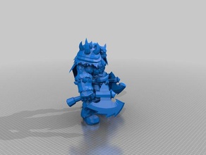 heroes storm rexxar people blizzard character video game world warcraft 3d print model - Mito3D