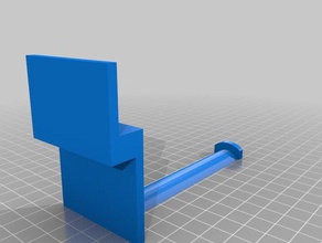 my customized simple parametric spool holder flashforge creator pro 3d printer parts 3d print model - Mito3D