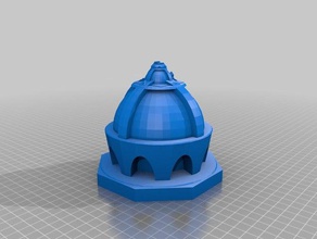 alien dome 1 art customized 3d print model - Mito3D