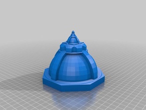 alien dome 2 art customized 3d print model - Mito3D