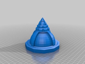 alien dome 5 art customized 3d print model - Mito3D