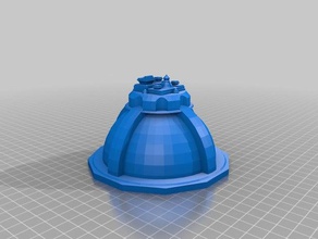alien dome 6 art customized 3d print model - Mito3D