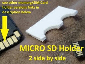 2 côté mobile téléphone micro sd 3d print model - Mito3D