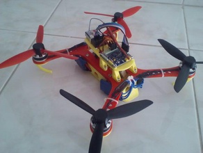 pequeño quadcopter rc vehículos multiwii marco de 180 quadrotor 3d print model - Mito3D