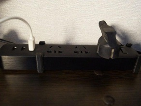 xiaomi 3 usb charging ports mini power strip sockets standard plug holder tool holders boxes 3d print model - Mito3D