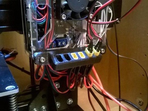 tevo tarantula power distribution holder cable management 3d printer parts xt30 3d print model - Mito3D