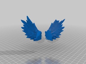 low poly angle des ailes d'autres 3d slash 3d print model - Mito3D