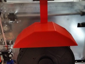 dust screen filament spool 3d printer accessories collector cover remover 3d print model - Mito3D