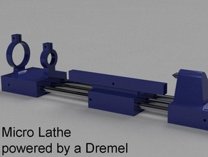 micro lathe machine tools dremel 3d print model - Mito3D