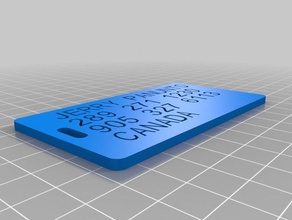 jerry luggage tag organization customized 3d print model - Mito3D