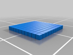 my customized cuisenare set generator inset math manipulatives 10x1x1 3d print model - Mito3D