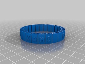 kami bracelet bracelets customized 3d print model - Mito3D