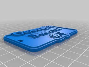 ellas tag keychains customized 3d print model - Mito3D