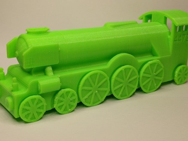 flying scotsman toy train print place rolling wheels game accessories 3D print model - Mito3D