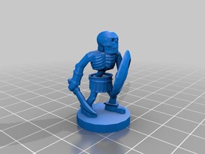 iskelet kılıç Kalkan kafatası güncellendi modelleri boardgame dnd fantezi canavar rpg undead wargaming 3d print model - Mito3D