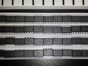 circuit intégré titulaire détient 40 8 broches ics outil de les titulaires boîtes cas le conteneur diviseur l'électronique l'organisation organisateur 3d print model - Mito3D