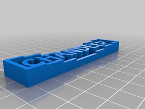 name plate chandeep learning customized 3d print model - Mito3D