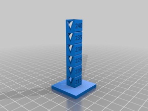 meine angepasste temp Kalibrierung Turm 3d drucken tests 3d print model - Mito3D