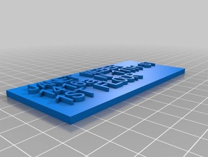 name plate font size 9 other customized 3d print model - Mito3D
