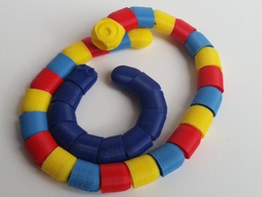 slitherio jeux le bracelet delta de la guêpe flexible pla simplify3d serpent tinkercad ver 3d print model - Mito3D