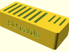 personalizable de la tarjeta sd titular ronda los bordes texto 3d impresora accesorios sdcard 3d print model - Mito3D