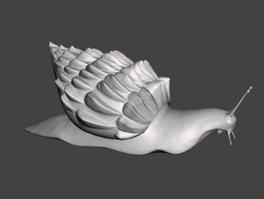 achatina arca de supervivencia evolucionado criaturas 3d print model - Mito3D