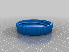 il progresso palla da squash contenitore coperchio zigrinato i contenitori personalizzato 3d print model - Mito3D
