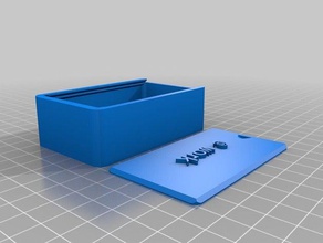 box 8x5x25thick2 containers customized 3d print model - Mito3D