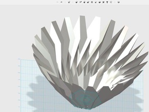 realistic flower bowl decor 3d print model - Mito3D