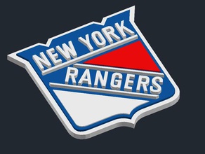 new york rangers logo i segni loghi badge csd nhl 3d print model - Mito3D
